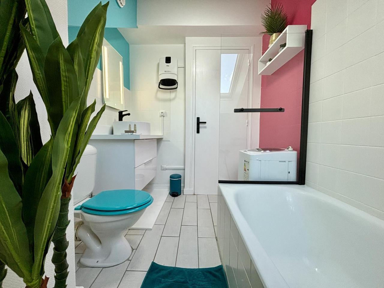 -Tropical Studio- Paisible Parking Wifi Lave-Linge Quimper Buitenkant foto