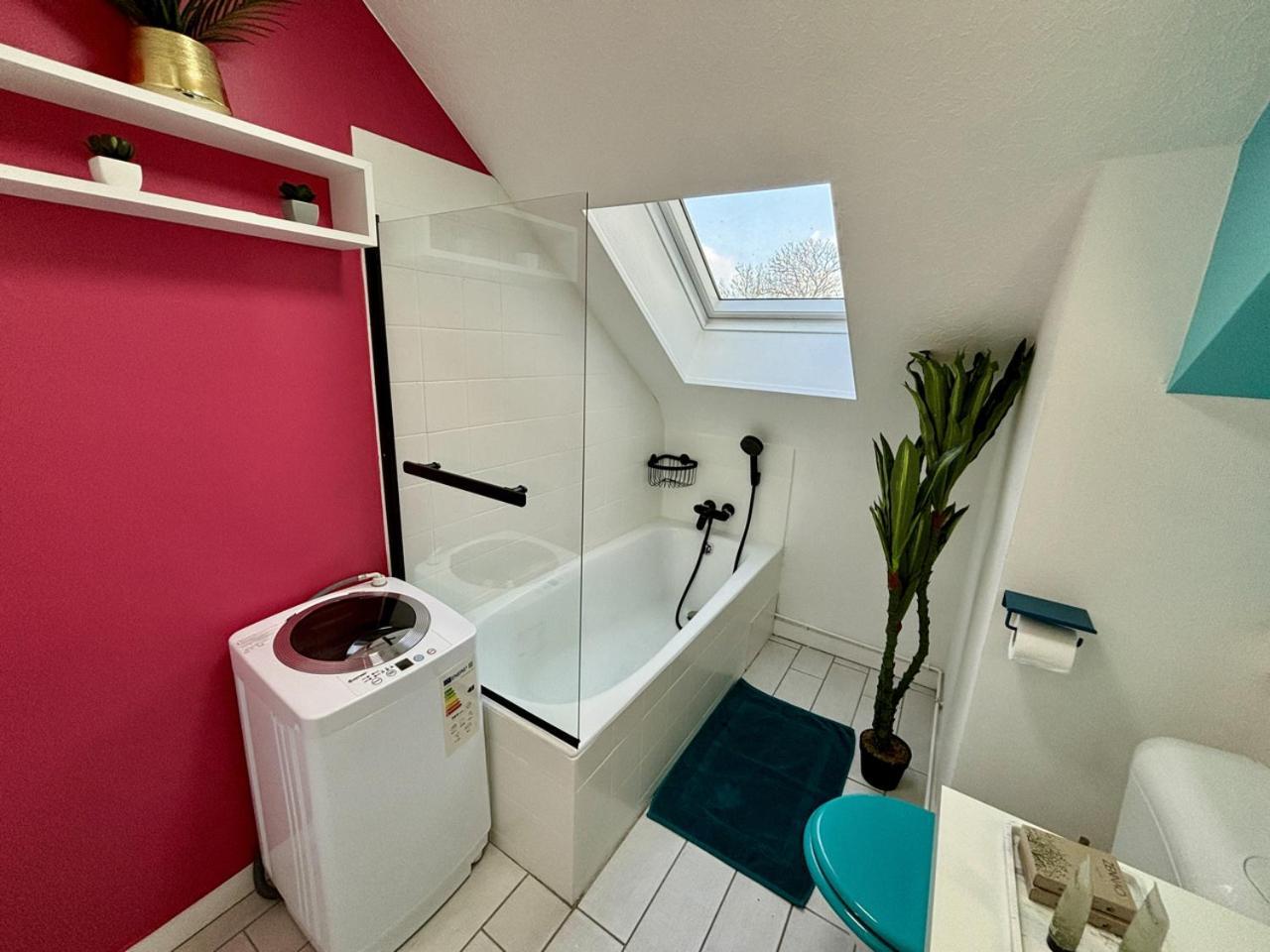 -Tropical Studio- Paisible Parking Wifi Lave-Linge Quimper Buitenkant foto