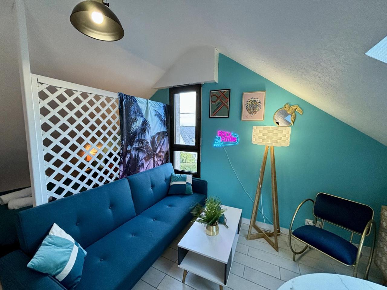 -Tropical Studio- Paisible Parking Wifi Lave-Linge Quimper Buitenkant foto